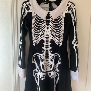 kill star skeleton halloween dress